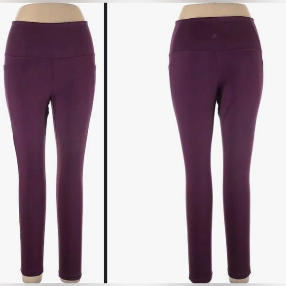 DANSKIN dark purple pants - Picture 1 of 1